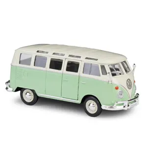 Maisto 1:24 Volkswagen Van Samba mô phỏng hợp kim Xe mô hình đồ trang trí Diecast Đồ chơi xe