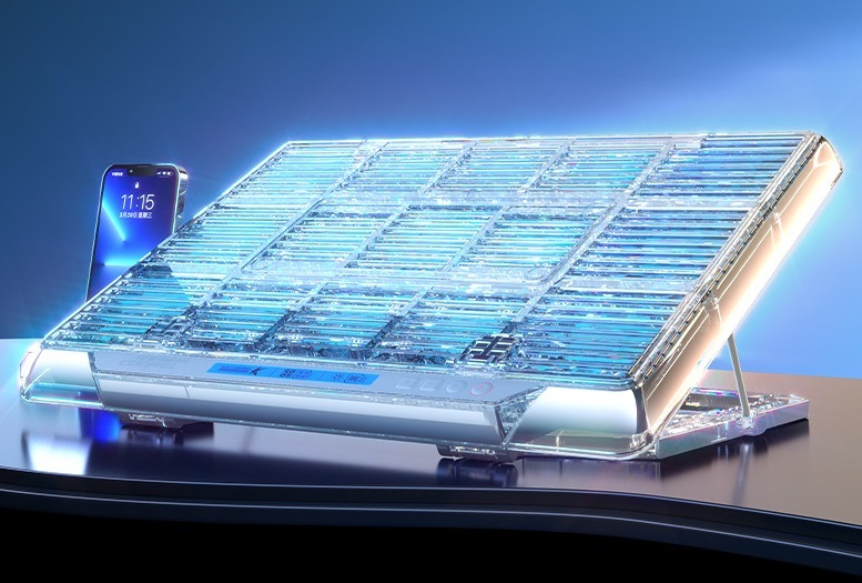 Écran à bande noire Q10-semiconducteur-rgb-lumière bleue-feuille blanche