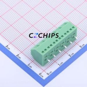 KF127S-5.0-6P Screw Terminal Block Through hole Component (THT),P=5mm Connector 1x6P 5mm Green Through Hole - Product Image 2