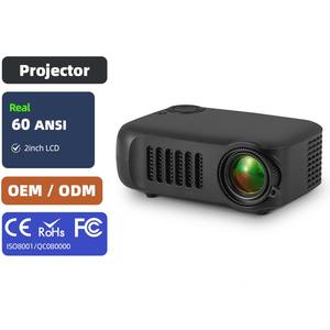 Projecteurs numériques de poche à courte focale pour jeux vidéo sur téléphone portable, Full HD, pour l'extérieur, Smart TV, réunion, télécommande, A2000 - Product Image 1