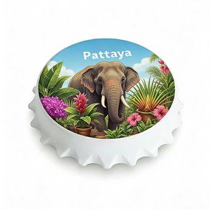 ที่เปิดขวดแม่เหล็กติดตู้เย็นลายพิมพ์ UV โลโก้สั่งทำขายส่ง ของที่ระลึกสำหรับนักท่อง<span class=keywords><strong>เที่ยว</strong></span>เมืองพัทยา ประเทศไทย - Product Image 1