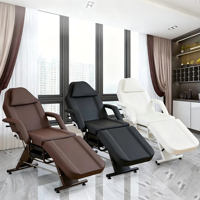 Lit de massage et de beauté facial portable multifonctionnel réglable et confortable avec cadre métallique pour salon et spa