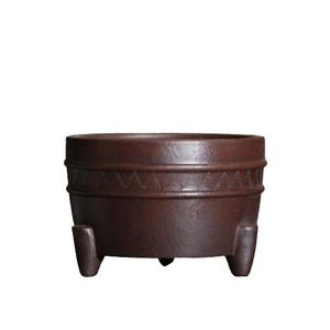 Maceta para Bonsái Hecha a Mano, de Arcilla Morada, Redonda, con Tres Patas, Diseño Clásico con Grabados, Maceta Pequeña para Plantas y Flores - Product Image 5