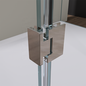 Cabina <span class=keywords><strong>de</strong></span> <span class=keywords><strong>ducha</strong></span> sin marco montada en el <span class=keywords><strong>plato</strong></span> <span class=keywords><strong>de</strong></span> <span class=keywords><strong>ducha</strong></span> o suelo <span class=keywords><strong>con</strong></span> soportes y bisagras - Product Image 6