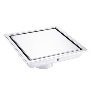 Desagüe de suelo cuadrado Watermark SS304 con <span class=keywords><strong>rejilla</strong></span> de inserción <span class=keywords><strong>para</strong></span> azulejos, filtro cepillado <span class=keywords><strong>para</strong></span> baño y ducha - Product Image 1