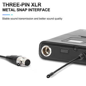 Ensemble de microphones sans fil portables professionnels OEM DR80A UHF pour l'enseignement, la prédication et les conférences - Product Image 3