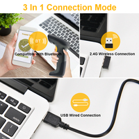 Escáner de Código de Barras 2D Inalámbrico y con Cable de la Serie JR-710, Sensor CMOS USB de Alta Velocidad para Puntos de Venta, Almacenes y Control de Inventario