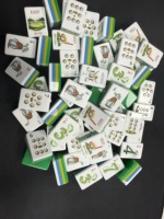 Jeu de Mahjong américain avec tuiles de conception de parcours de golf pour les amateurs de golf, prix de tournoi pour club-house