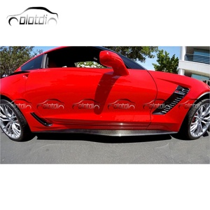 Extensiones de Parachoques Laterales Estilo H1, Faldones Laterales de Fibra de Carbono para Chevrolet Corvette C7 2013+ - Product Image 3