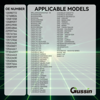 Capteur de pression des pneus Gussin TPMS 315 MHz pour GMC Holden Roewe Saab Cadillac OE 13544441 TP3040091 13544443 Garantie de 12 mois