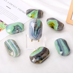 بالجملة جديد وصول التفاح المصقول الأخضر النخيل حجر الكريستال النخيل للتأمل - Product Image 4