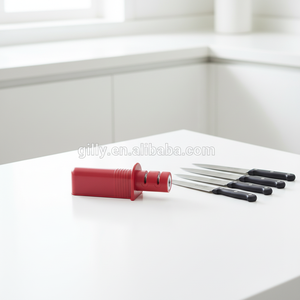 Afiladores de Cuchillos de Cocina de Acero Inoxidable con Rueda de Diamante de Múltiples Granos de 3 Etapas Personalizados, Como se Ve en TV, Afilador de Cuchillos de Bolsillo <span class=keywords><strong>Japonés</strong></span> - Product Image 5