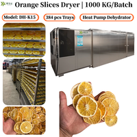 1000KG/partij Sinaasappelschijven Droger |   DH-K15 |   Fruitdroger |   Sinaasappelschijfjesdroger, sinaasappelschijfjes warmtepompdroger, droogmachine