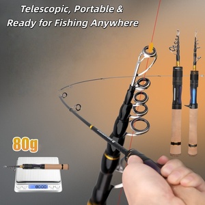 Canne à pêche télescopique SNEDA, portable, action rapide, en fibre de carbone, pour micro-leurres, <span class=keywords><strong>truite</strong></span> - Product Image 2