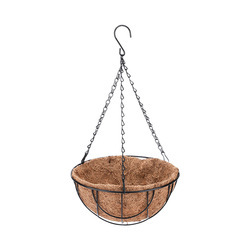 Pas Cher En Gros En Métal Fer Art Mur Jardin Cour Noix De <span class=keywords><strong>Coco</strong></span> Panier <span class=keywords><strong>Suspendu</strong></span> Planteur <span class=keywords><strong>Pot</strong></span> De Fleur - Product Image 5