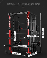 Machine Smith multifonctionnelle Zoshine pour usage domestique et commercial, équipement de musculation, banc de musculation, appareil d'entraînement aux squats