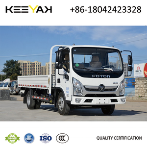 Camions de fret FOTON Cummins 116HP, camion plateau 3 tonnes, camions de fret à ridelles, <span class=keywords><strong>transport</strong></span> de marchandises sèches, <span class=keywords><strong>transport</strong></span> à ridelles rabattables - Product Image 2