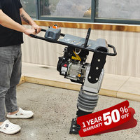Haute qualité 4.0kw/5.5hp compacteur de sol vibrant Machine Construction de bâtiments pilon de terre avec moteur de base pour le sol de bourrage