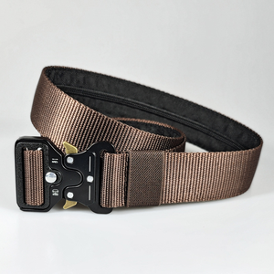 Ceinture tactique en toile pour homme HPB0302, ceinture en nylon à boucle épaisse personnalisée camouflage, boucle à dégagement rapide, fabrication d'usine - Product Image 4