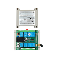 Module récepteur de relais universel à télécommande 8 canaux 433 MHz, apprentissage automatique, DC12V/24V, portée 1000-3000m, sortie 10A pour porte de garage
