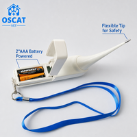 Thermomètre numérique vétérinaire OSCAT à lecture rapide avec écran LCD pour chiens, chats, chevaux, porcs, bovins, clinique vétérinaire