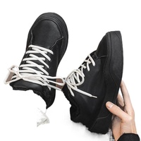 Chaussures d'hiver pour hommes Bread, doublées polaire, à lacets sur le devant, épaisses, tendance, légères, durables, style vintage américain