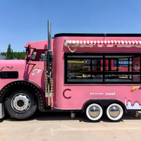 Camion de restauration mobile personnalisé en acier inoxydable, remorque de cuisine, kiosque, chariot à glaces, chariot à fast-food, chariot à hot-dogs, chariot à snacks, garantie 2 ans
