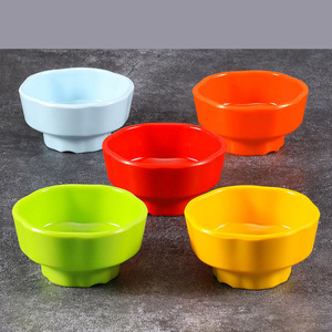 Tazón Comercial de Melamina Grado A5, Anticaídas, Bicolor, Pequeño, <span class=keywords><strong>para</strong></span> Arroz, Sopa, Papilla, <span class=keywords><strong>para</strong></span> Restaurante y Hotel - Product Image 6