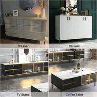 Pied de meuble TV en métal YOYOW Hardware et pieds de canapé pour table et armoire