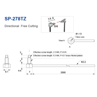 Senpum M4 R2 ToughFlex Elbow Capteur à fibre optique Thrubeam Réflexion Sonde à fibre optique Remplacement pour FU-77TZ