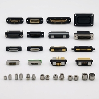 Conector USB Magnético Redondo POMAGTOR de 7 Pines, 12 mm, 7 Pines, 2A, Material C3604, Voltaje <36V, para Cable de Carga Rápida