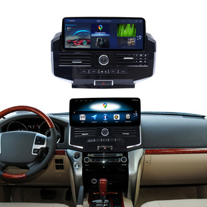 Kit de cadre d'écran de navigation automobile 12,3 pouces pour Toyota Land Cruiser 2007-2015 – Garniture de tableau de bord modifiée pour l'intérieur de la voiture - Product Image 1