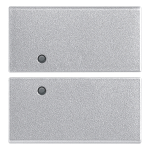 Two Half Keys 2M Neutral Custom Silver 6.5 In Length 1 In Height Wall <b>Switches</b> - Product Image 1