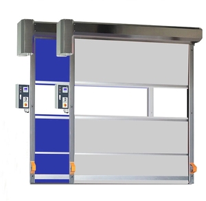 Porte rapide industrielle personnalisée en <span class=keywords><strong>PVC</strong></span>, porte automatique à enroulement rapide, porte à enroulement rapide en plastique pour entrepôt, prix abordable - Product Image 2