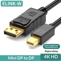 Câble adaptateur Mini DP vers DP mâle-mâle 1.2 HD 60HZ pour ordinateur portable et moniteur