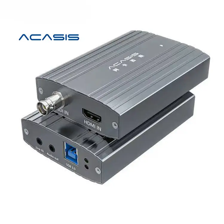 Carte de capture USB vidéo externe ACASIS HD 1080P 60fps pour appareil de diffusion en direct