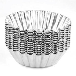 Paquete de 50 Moldes de Aluminio <span class=keywords><strong>para</strong></span> Hornear Pasteles, Cupcakes, Galletas, Mini Tartas y Tartas de Huevo - Product Image 6