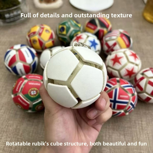 National Flag Soccer Ball Puzzle Toy <b>Rotating</b> Football Whistle Stress Relief <b>Desk</b> Game for Kids - Product Image 4