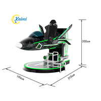 Simulador de Vuelo Aéreo KAIMI de Diseño Innovador y Personalizado, Simulador de Aviones de Metal Resistente para Interiores, Máquina Educativa de Vuelo