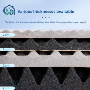 Panneaux de mousse acoustique de polyuréthane | Insonorisation imperméable ignifuge écologique auto-adhésive | Mur/<span class=keywords><strong>plafond</strong></span> de studio d'école - Product Image 4
