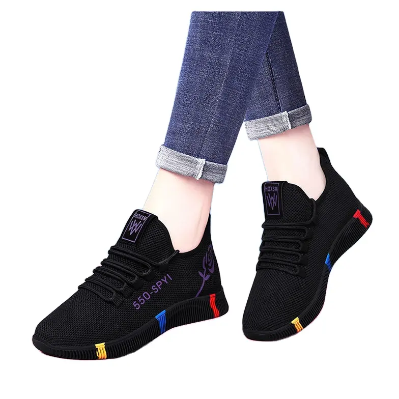 2022 Wholesale Cheap Non Slip Women Sport Running Shoes Comfortable Fashion Tennis Walking Shoes Sneakers For Women Ladies