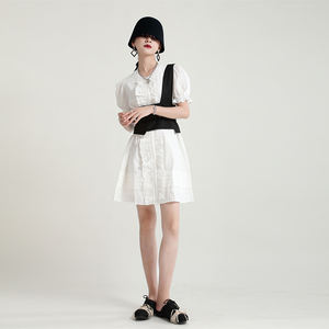 Vestido de verano de manga abombada, falda holgada, <span class=keywords><strong>hongo</strong></span>, longitud media, 2023 - Product Image 2