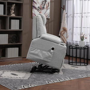 Sillón Reclinable Eléctrico de Diseño Moderno para Adultos, con Doble <span class=keywords><strong>Motor</strong></span>, Terapia Térmica, Tapicería de Tela, Sillón Reclinable Metálico para el Hogar - Product Image 5
