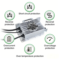 Chargeur de batterie LiFePO4 haute puissance 72V 84V 88.2V 87.6V 10A 20S 21S 23S 24S IP67 embarqué