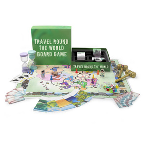 Organisateur <span class=keywords><strong>de</strong></span> jeux <span class=keywords><strong>de</strong></span> société portable et durable en plastique avec plusieurs compartiments pour ranger figurines miniatures et cartes, idéal pour les voyages en famille et le camping - Product Image 4