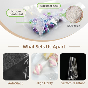Sacs en plastique à fond carré ultra-transparents avec matériau résistant à <span class=keywords><strong>la</strong></span> graisse et anti-perforation pour le <span class=keywords><strong>pain</strong></span> et les pâtisseries prêts à consommer - Product Image 3