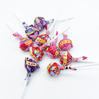 Vente chaude sucette bonbons sur bâton nouveaux bonbons dur mignon jouet pour enfants bonbons aux fruits frais sucette géante