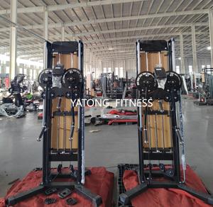 피트니스 측면 숄더 레이즈 머신 트레이너 높이 조절 플레이트 로드 겸용 스탠딩 레이즈 기구 - Product Image 4