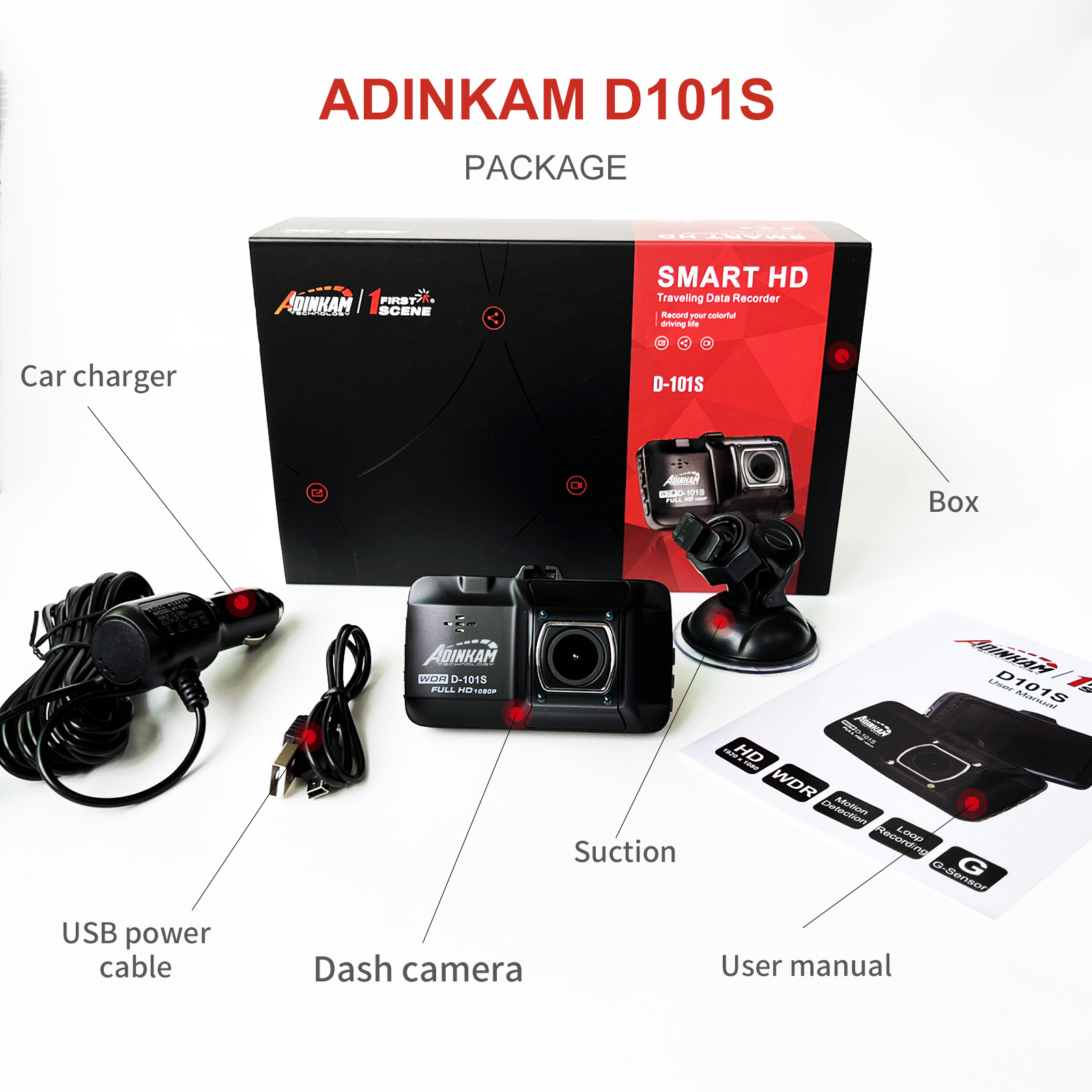 Dashcam Anteriore E Posteriore 4K Con WiFi, GPS E Touchscreen IPS – Angolo 140° E Visione Notturna