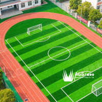 Gazon synthétique en plastique durable ACT pour terrain de football, haute densité, vert, hauteur de la pile 60 mm, largeur du rouleau 1,0 m/2,0 m/4,0 m, aménagement paysager